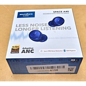 🔥🔥 Soundcore Anker Space A40 Active 50H Play Cancel Wireless Earbuds (Blue)